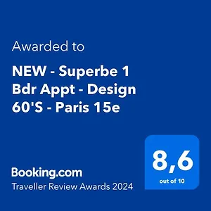 New - Superbe 1 Bdr Appt - Design 60's - 15e Appartement